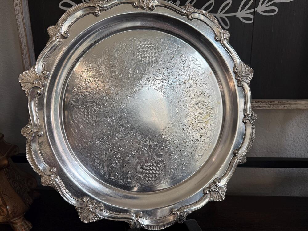 Vintage W&S Blackinton Silver Plated Serving Tray